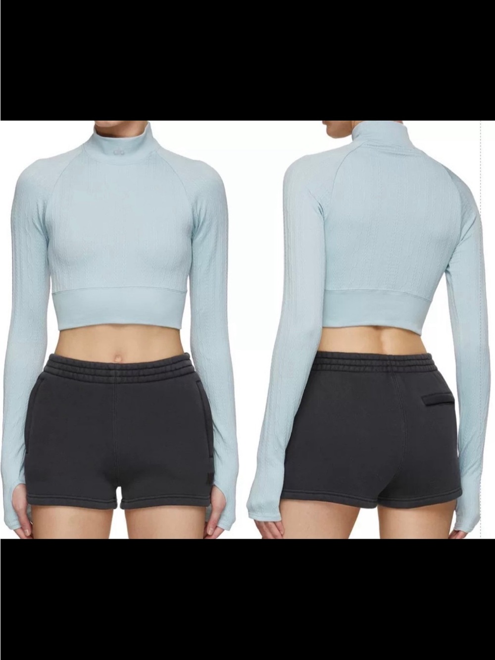 NWOT Alo Seamless Cable Knit Long Sleeve